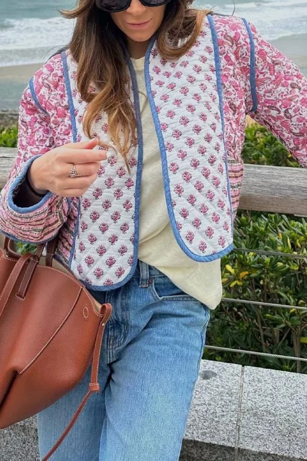 EB | Wendbare Steppjacke mit farblich passender kleiner Baumwolljacke
