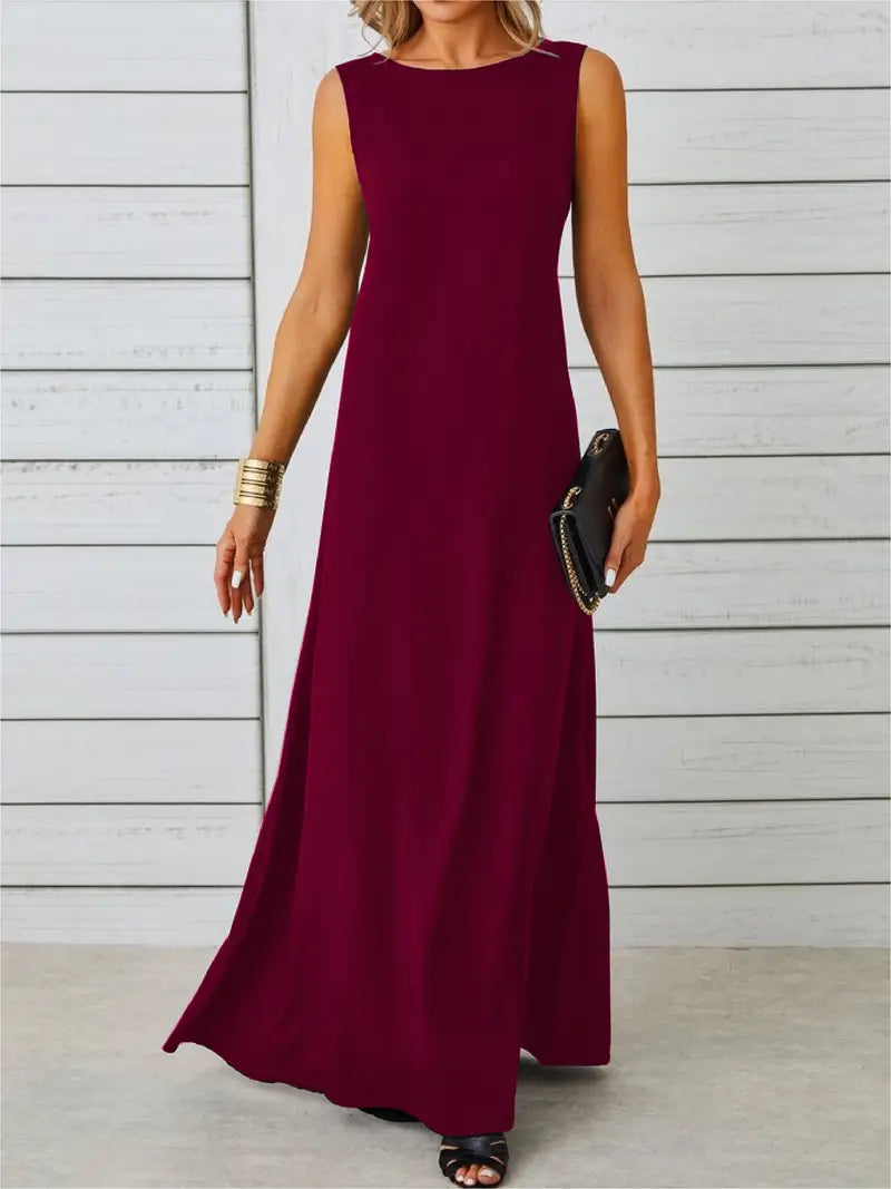 EB | Elegante Jacquard Kleid Ohne Ärmel