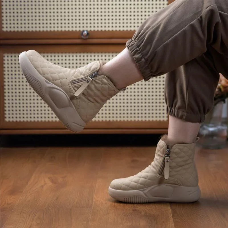 EB | Frauen Warm Dicksohlige Schneestiefel