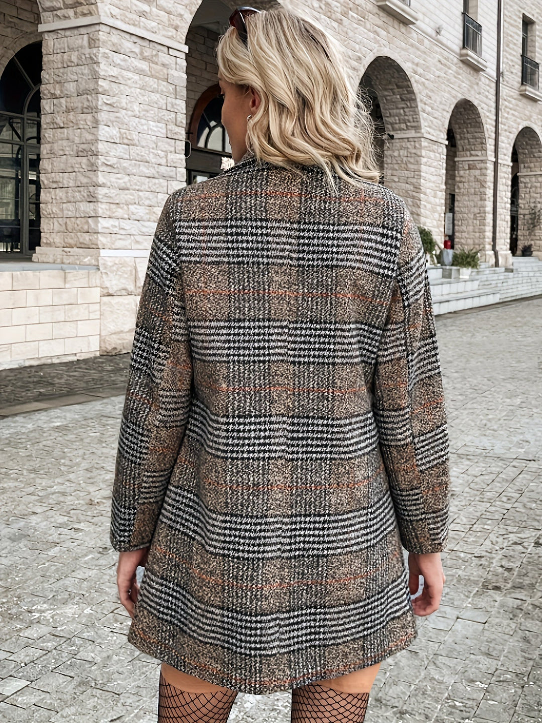 EB | Eleganter Business Doppelreiher mit kariertem Muster Ideal für alle Jahreszeiten
