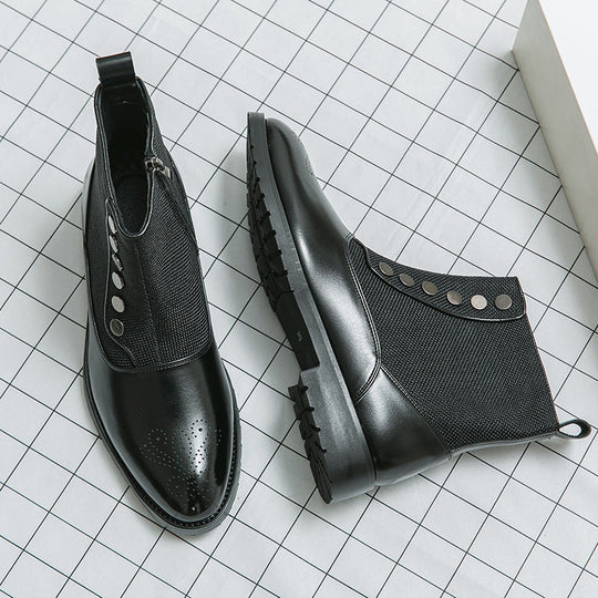 Elegante Herrenstiefel aus hochwertigem Leder EB