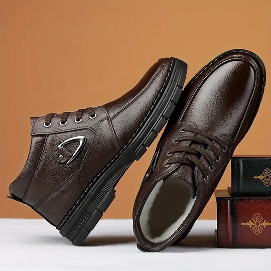 Thermo-Leder-Winterschuhe für Herren EB