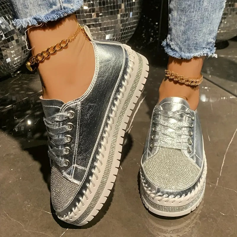 bequeme orthopädische Sneakers mit Pailletten EB EB