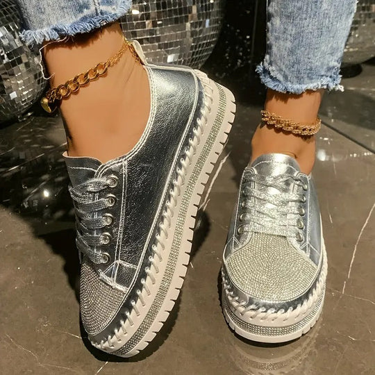 bequeme orthopädische Sneakers mit Pailletten EB EB
