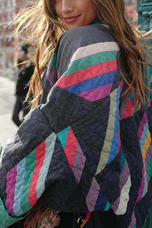 EB | Bedruckte Patchwork Baumwolljacke