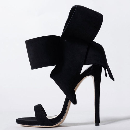 EB | Sommer Übergröße Schleife Knöchelriemen High Heels Sandalen für Frauen