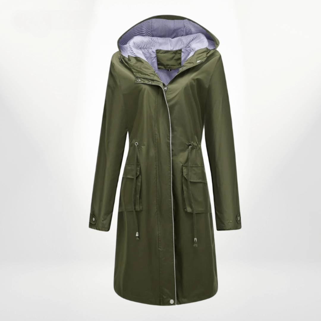 EB | Damen wasserdichter Über-Knie-Trenchcoat
