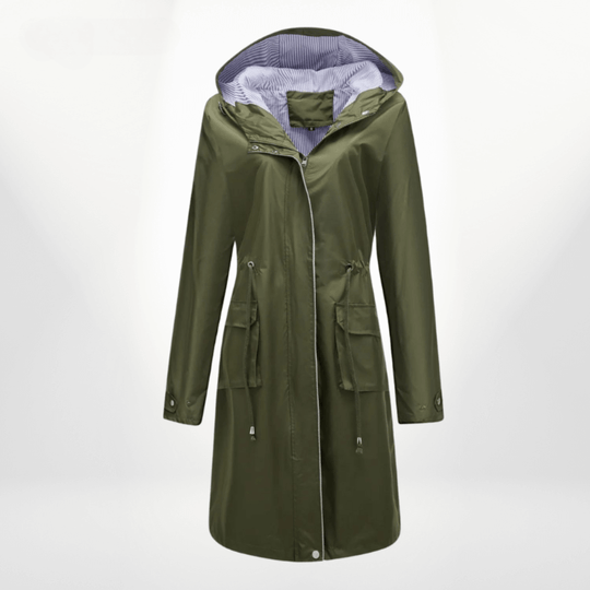 EB | Damen wasserdichter Über-Knie-Trenchcoat