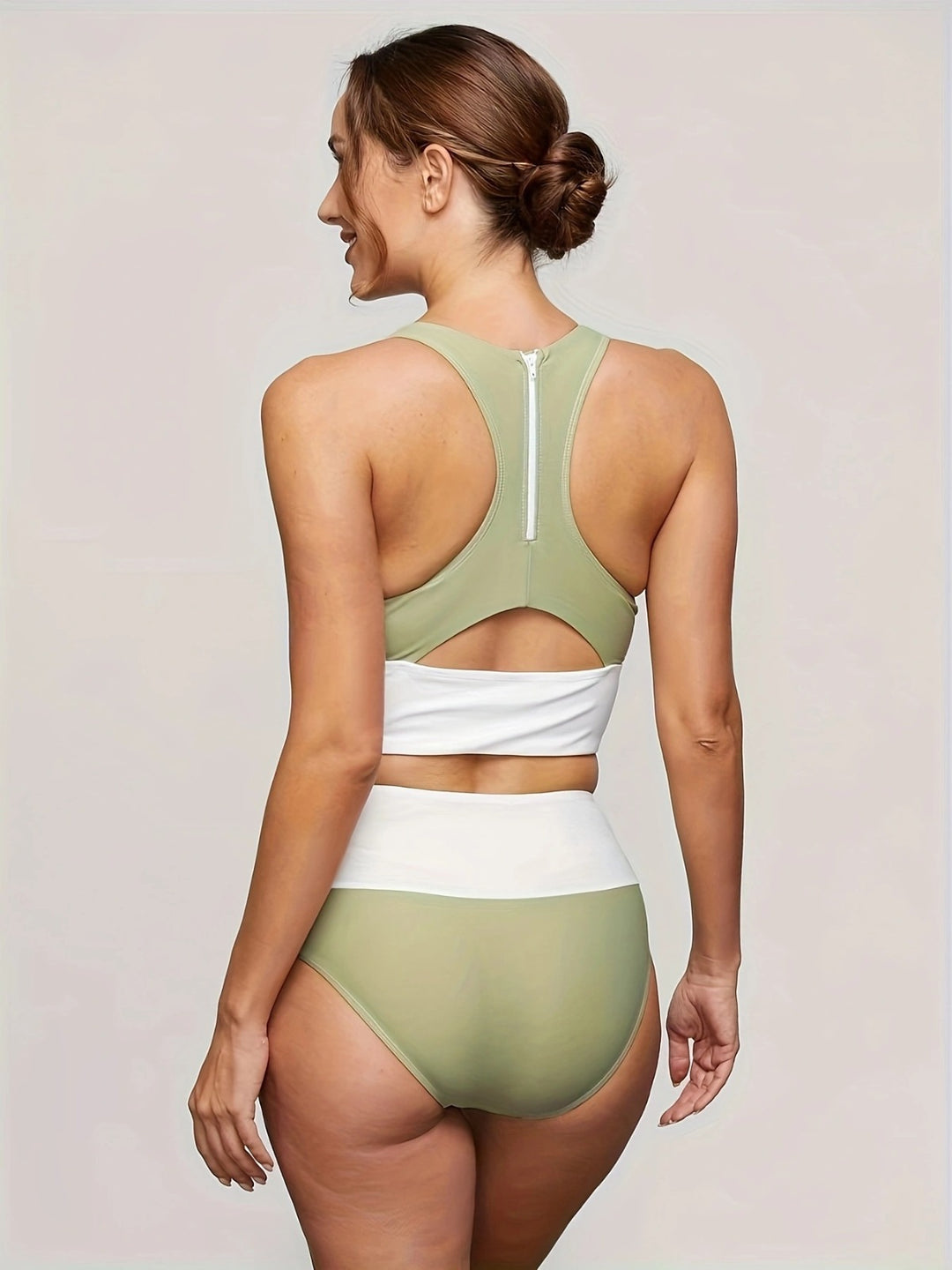 EB | Großer Bikini mit geteiltem Reißverschluss