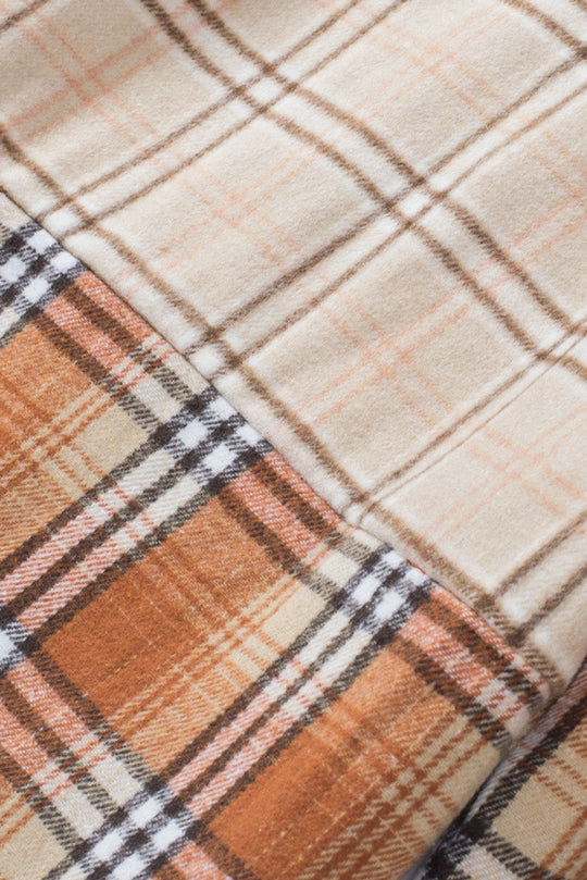 EB | Gitterhemde mit Patchwork-details Baumwollmischung Perfekt für Layering