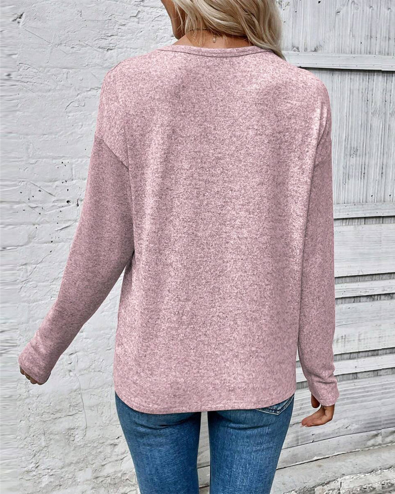 EB | Langarm Rundhals Liebesherz Print