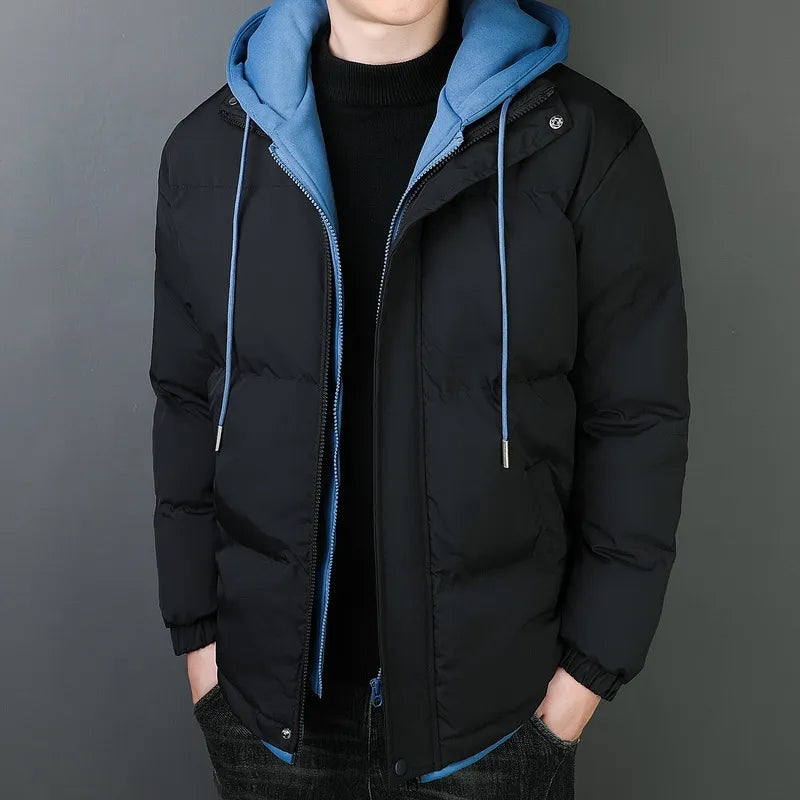 EB | Herrenjacke aus schwerem Baumwollstoff mit winddichter Kapuze