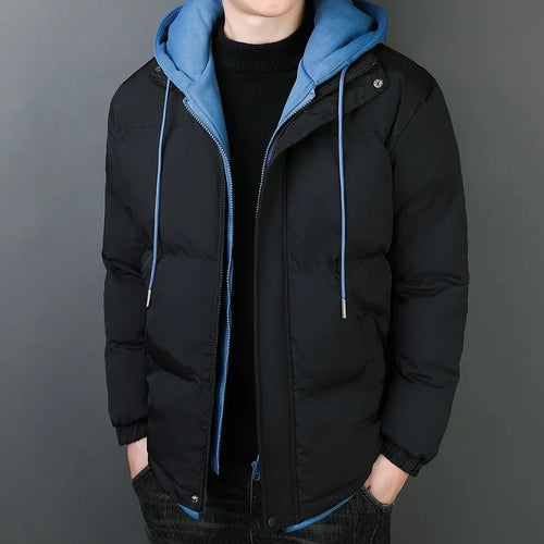 EB | Herrenjacke aus schwerem Baumwollstoff mit winddichter Kapuze