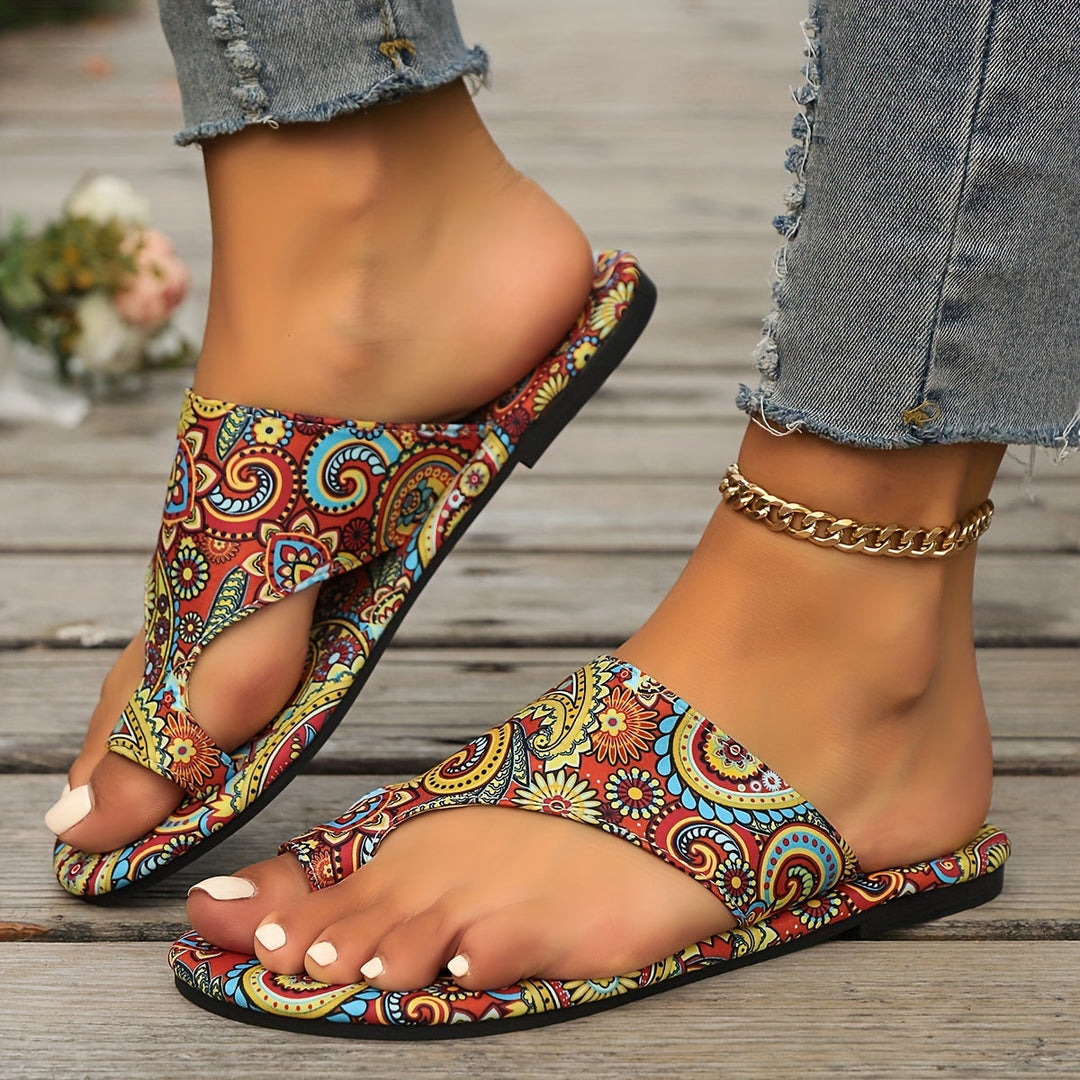 EB | Florale Flip Flops für Frauen