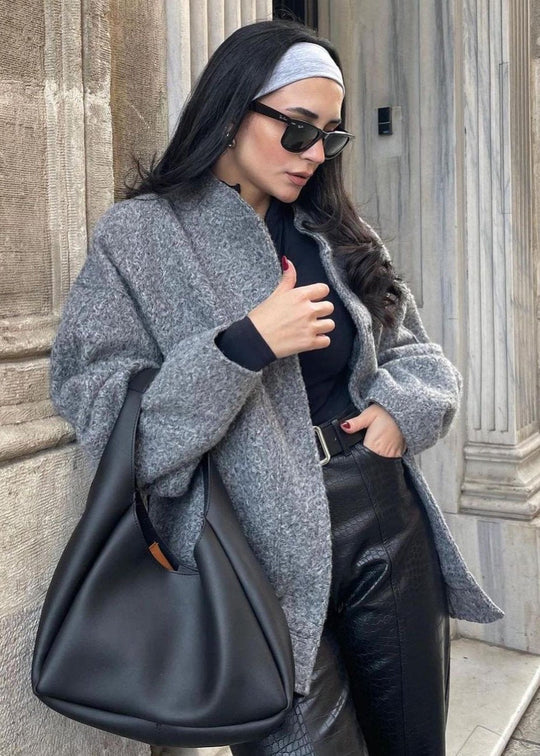 EB | Klassische Bouclé Bomberjacke