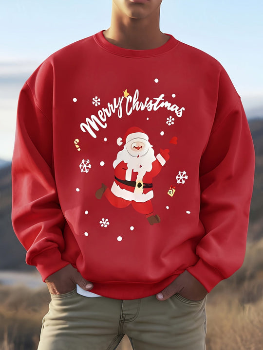 EB | Sweatshirt mit Weihnachtsmotiv Baumwolle Frohe Weihnachten Design