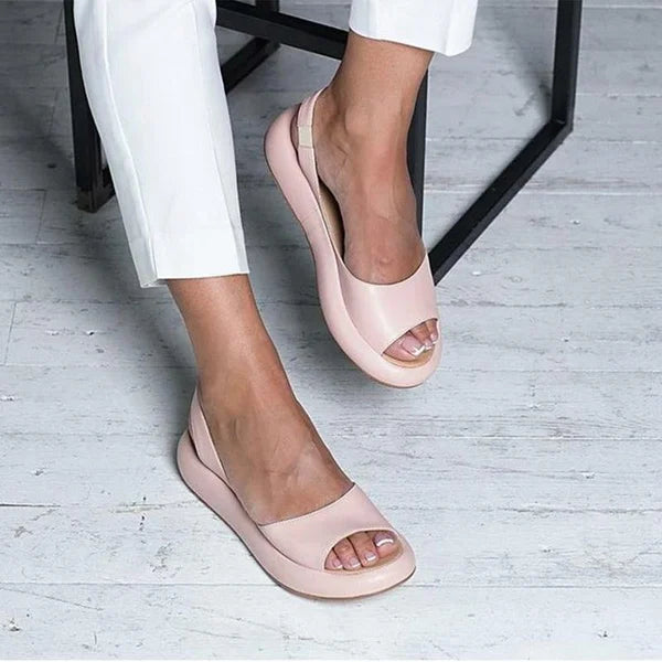 EB | Damen Bequeme Schlichte Sandalen Freizeit