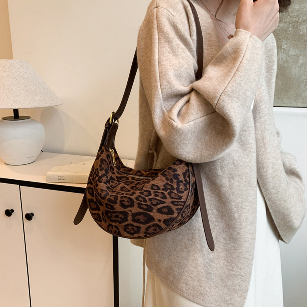 EB | Vintage Umhängetasche mit Leopardenmuster