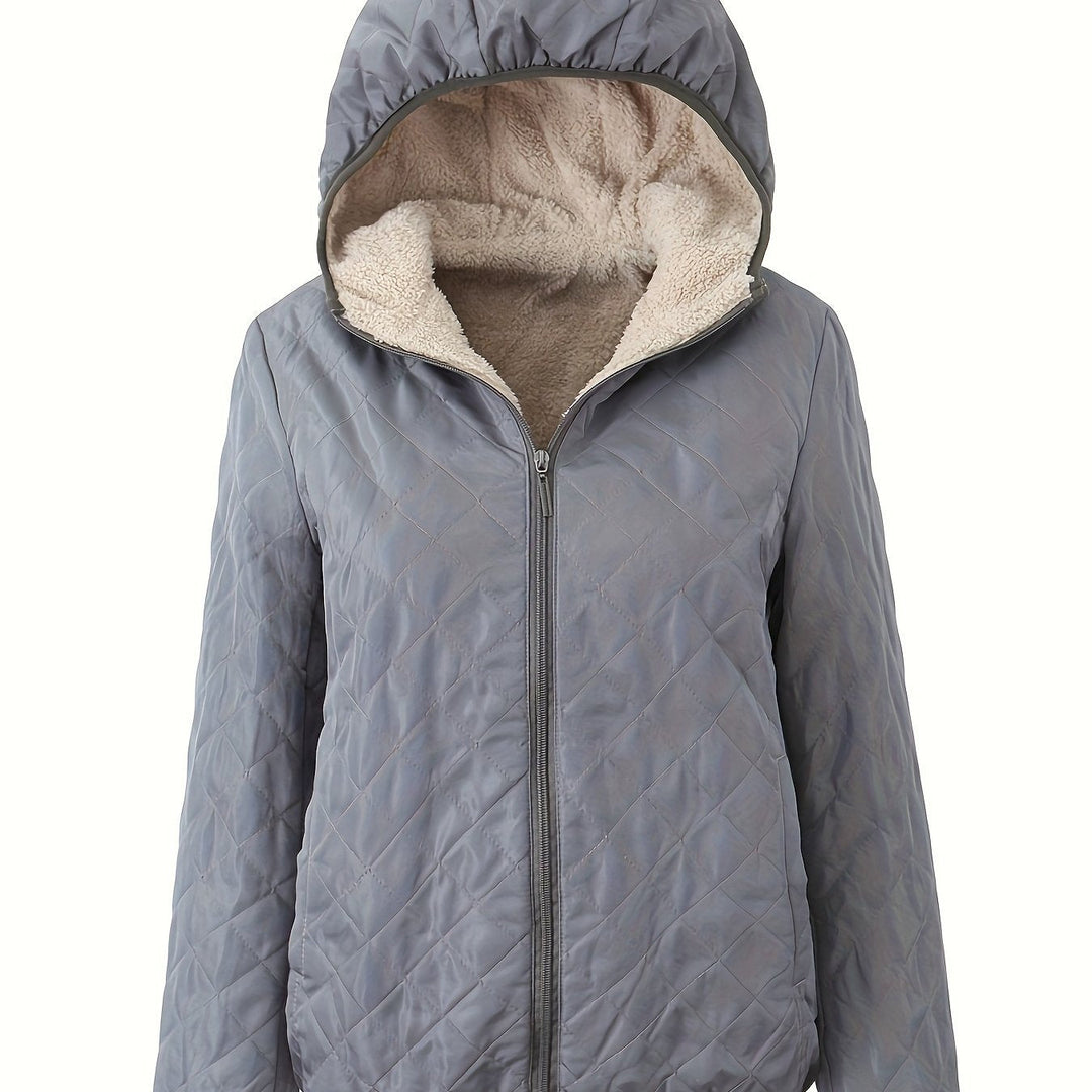 EB | Steppjacke mit Kapuze und Reißverschluss