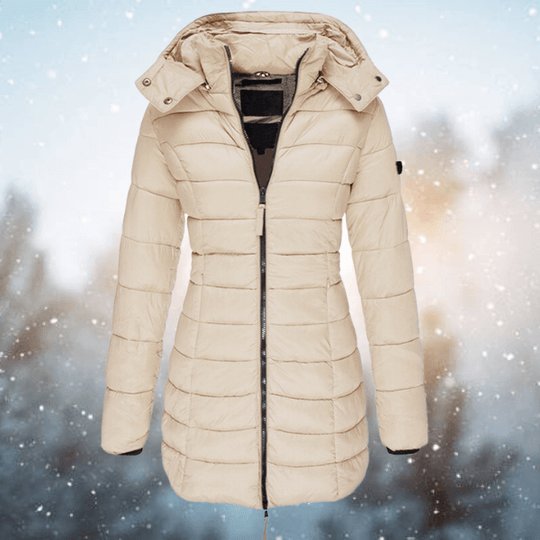 EB | Damen Langjacke Gepolsterte Pufferjacke