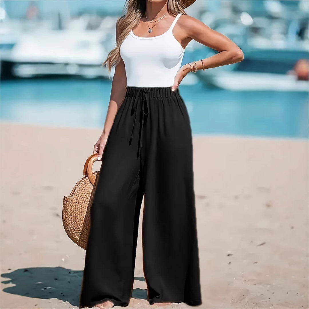 EB | Hose mit hoher Taille und Kordelzug