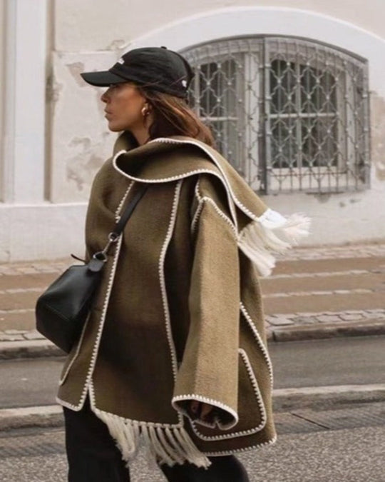 EB | Hepburn Stil Wollcape Mantel