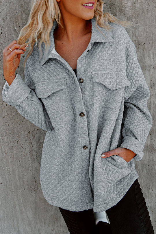 EB | Leichtgewicht Gesteppte Hemdjacke Polyester Komfort und Stil