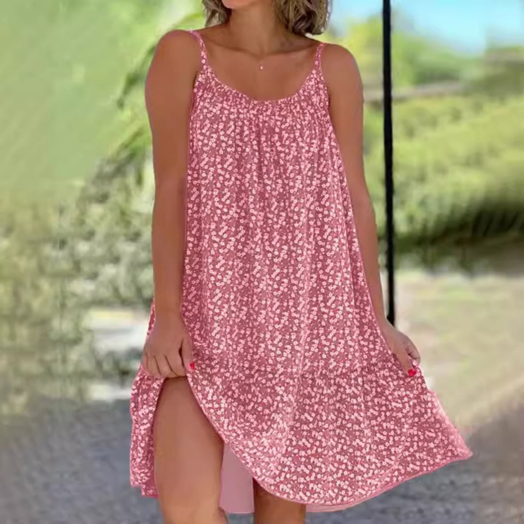 EB | Großes Pendel floral Hosenträger Weste Kleid