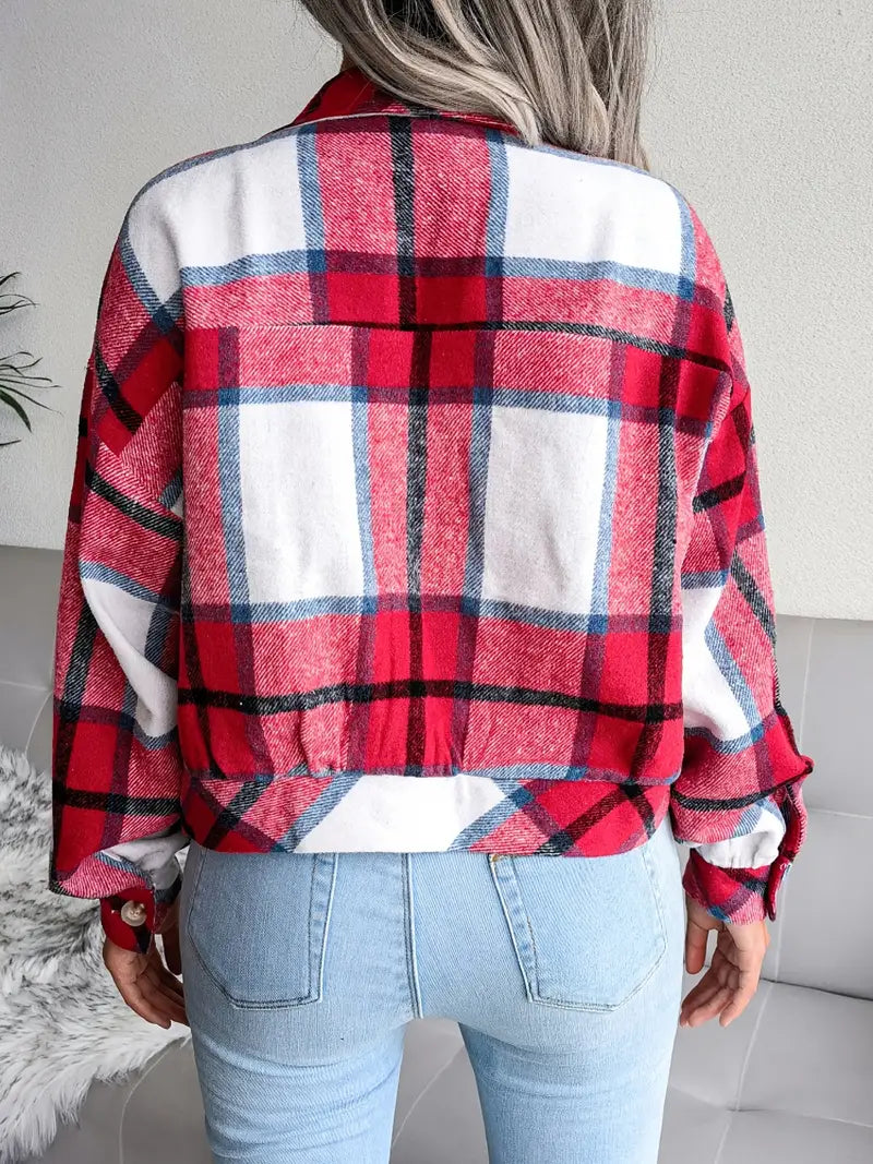 EB | Karierte Flanelljacke - Kurzschnitt