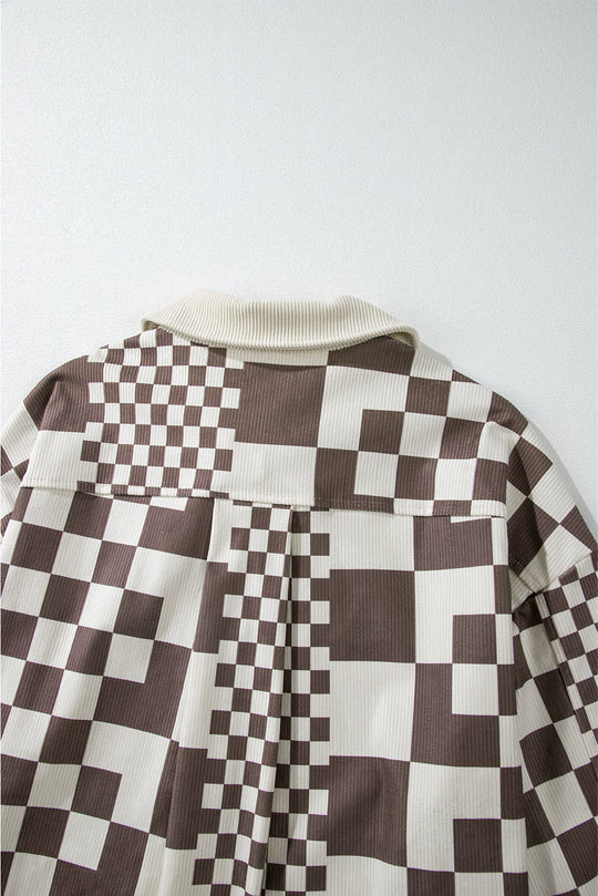 EB | Skakternet Hemdjacke Baumwollmischung Modern und Stilvoll