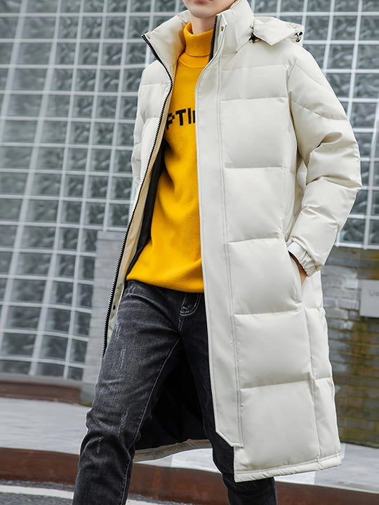 EB | Lange Pufferjacke mit Kapuze Polyester Isolierend und Stilvoll