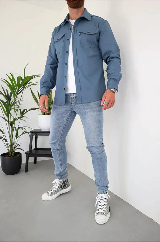 EB | Premium-Jacke mit Knopfverschluss für Herren Stylische und Bequeme Jacke