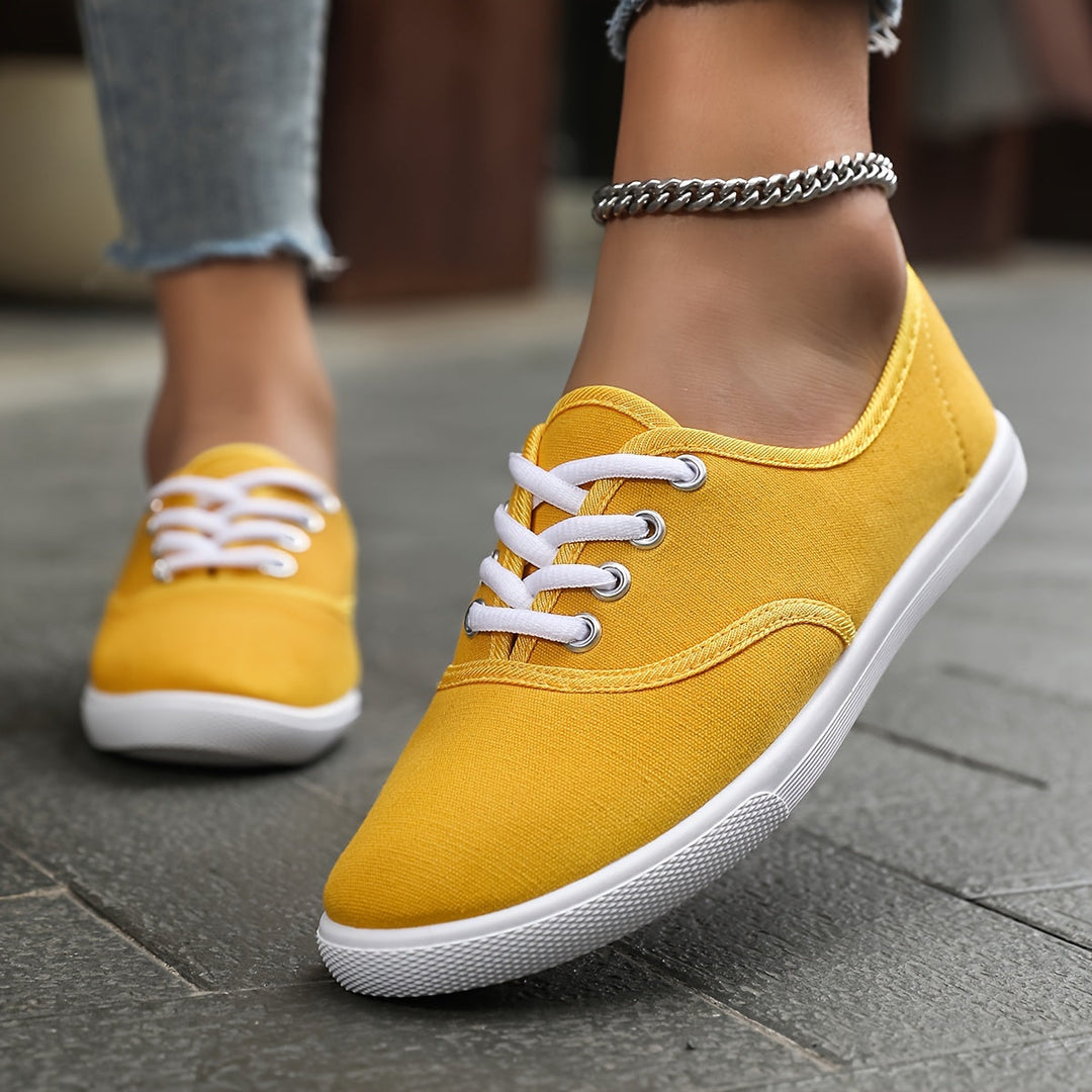 EB | Bequeme Niedrige Canvas Schnürschuhe