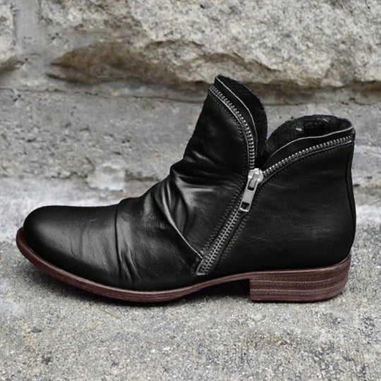 Damenstiefel mit doppeltem Reißverschluss EB EB