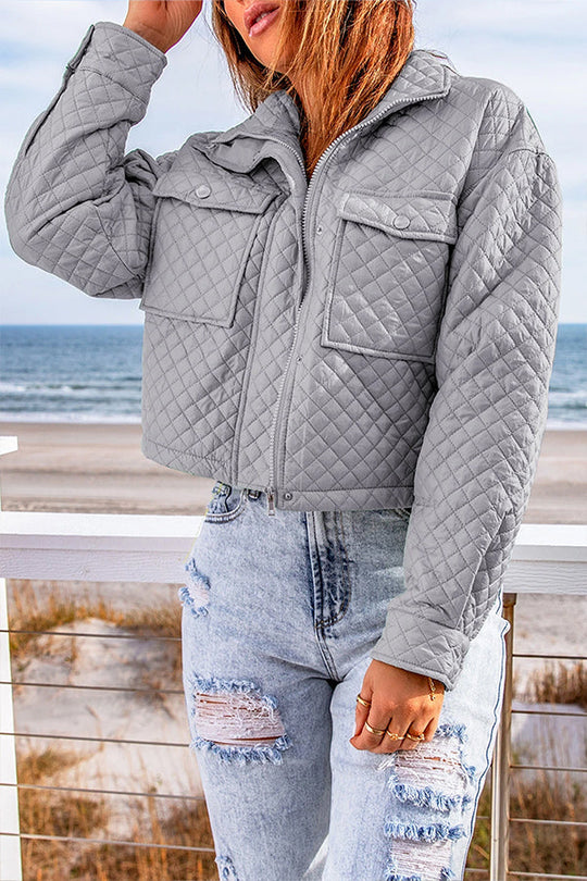 EB | Steppjacke mit Taschen und Reißverschluss