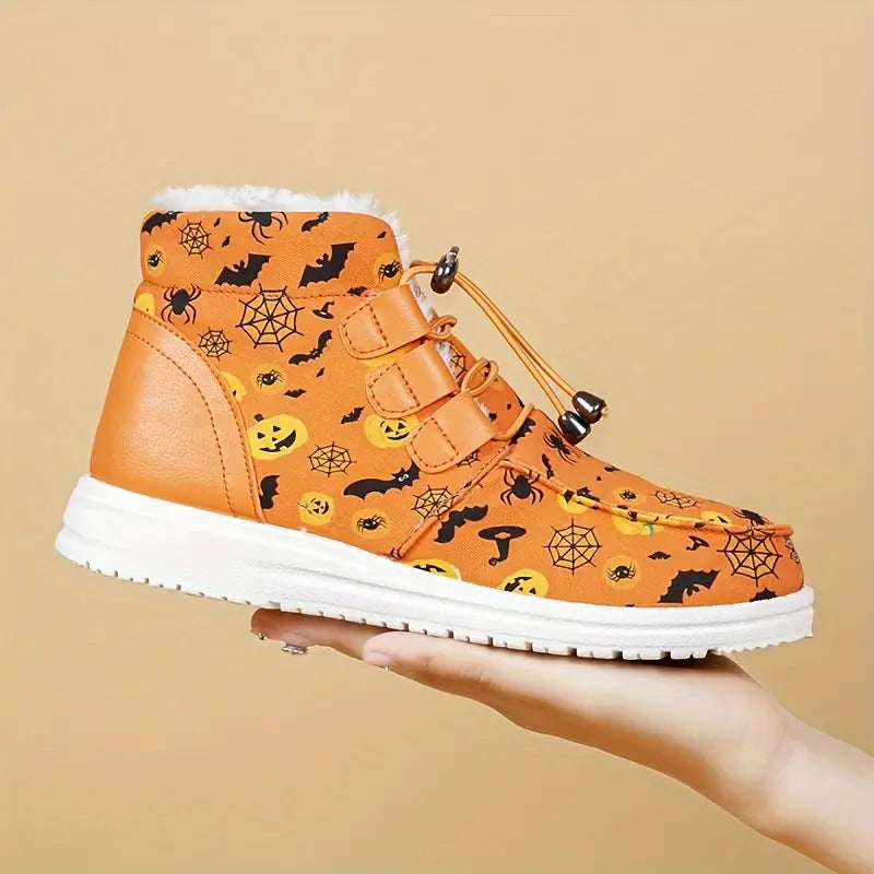 EB | Damen Halloween Druck Winterstiefel