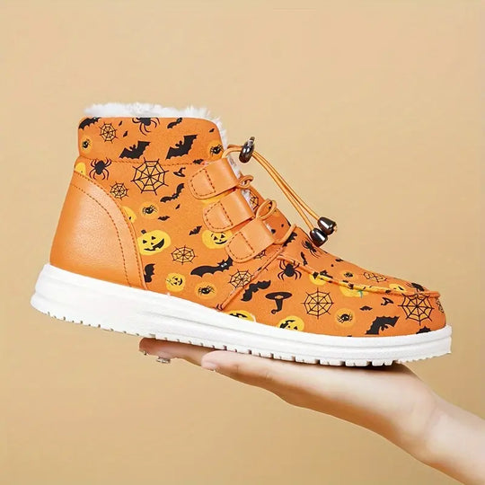 EB | Damen Halloween Druck Winterstiefel