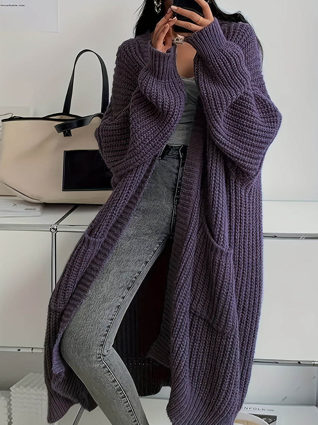 EB | Strickcardigan mit Gürtel für Damen