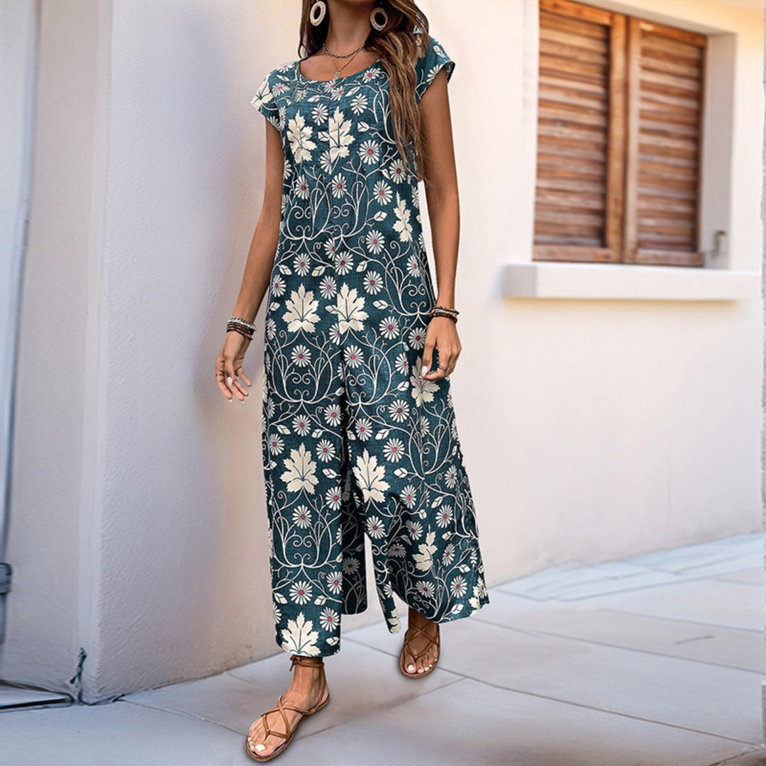 EB | Lockerer Jumpsuit mit Blumendruck