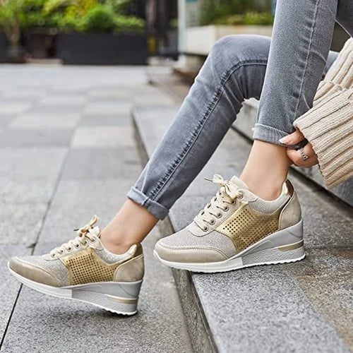 KomfortTurnschuhe Mit Atmungsaktivität Und MetallicAkzenten EB