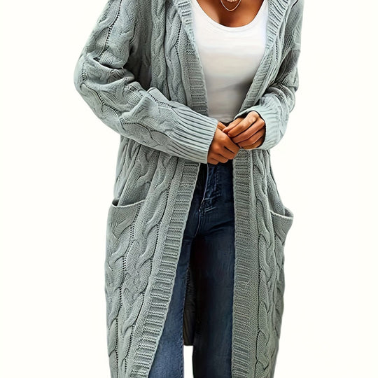 EB | Langstrickjacke mit Kapuze