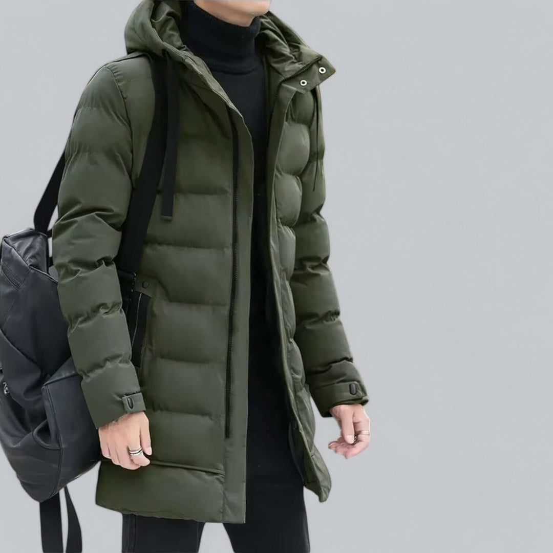 EB | Lang geschnittene gepolsterte Winter Parka Jacke