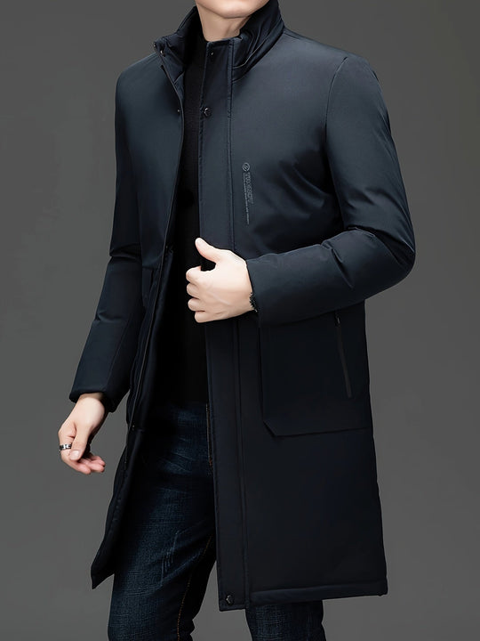EB | Lange Winterjacke mit Kapuze Polyester Warm und Windabweisend