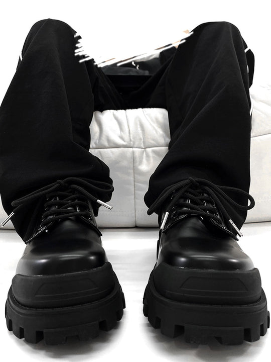 EB | Moderne Lederschuhe mit Dicker Sohle