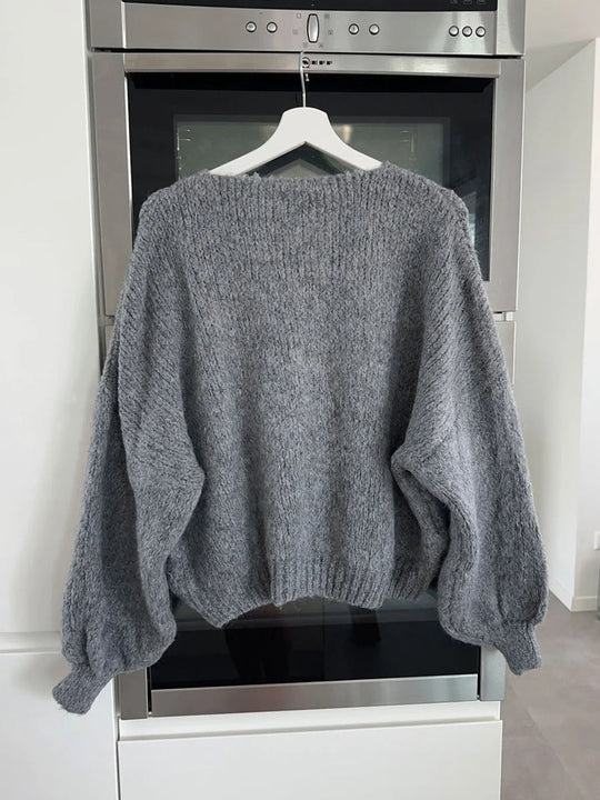 EB | Strickcardigan mit Schleifen Weich und Warm Trendy Look
