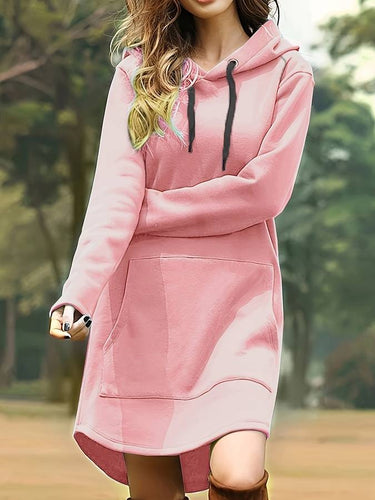 EB | Bequemes Sweatkleid mit Kapuze