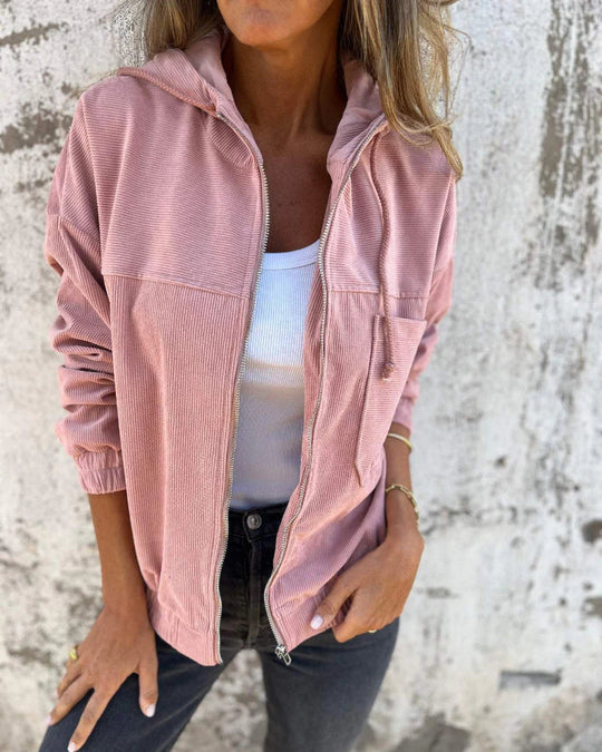 EB | leichte Cord-Jacke mit Kapuze für Damen