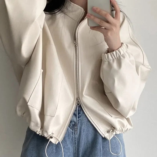 EB | Personalisierte Hip-Hop Pu-Lederjacke