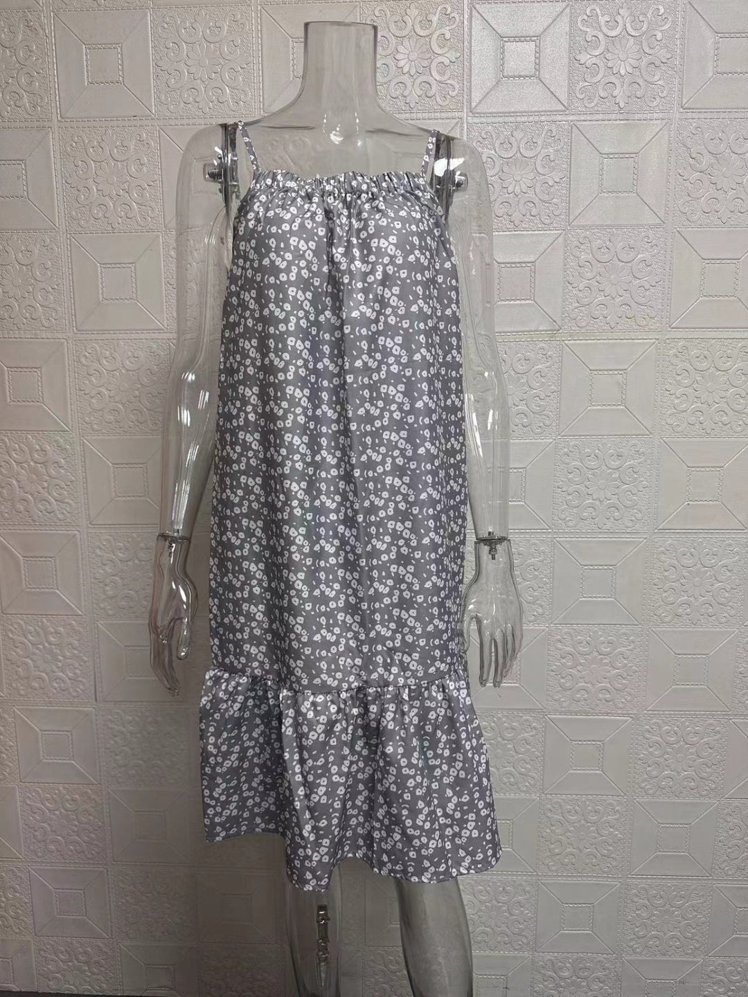 EB | Großes Pendel floral Hosenträger Weste Kleid