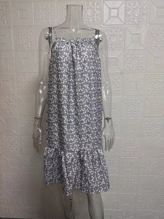 EB | Großes Pendel floral Hosenträger Weste Kleid